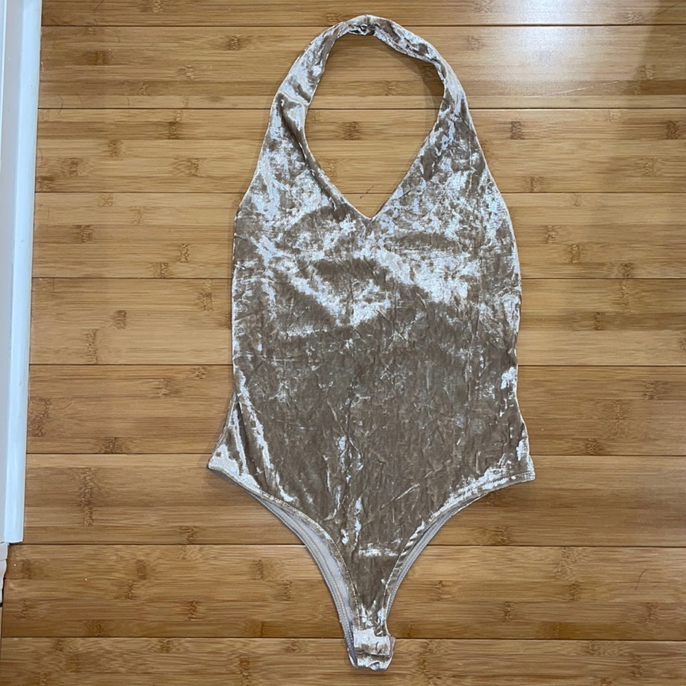LA Hearts velvet bodysuit
